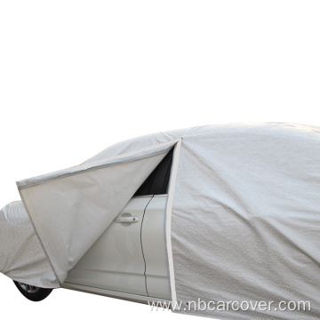 Silver UV-proof water resistant foldable pvc car cover